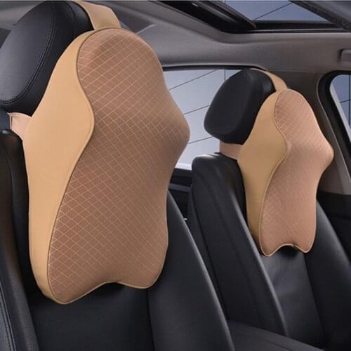 Car Neck Pillow 3D Memory Foam Pillow Head Neck Rest Adjustable Travel Pillow Neck Support Holder Seat Covers Auto Styling