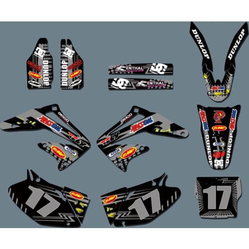 Free customized CRF450R TEAM GRAPHICS Backgrounds Decals Stickers Kits For Honda CRF450 CRF450R 2002 2003 2004 CRF 450 450R