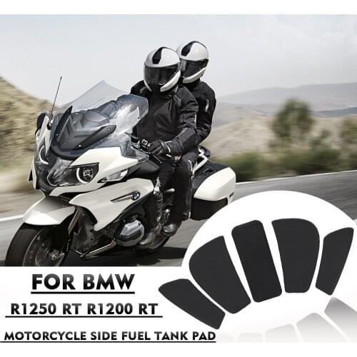Motorcycle Side Fuel Tank pad For BMW R1250 RT R1200 RT Tank Stickers Decal Gas Knee Grip Traction Pad Side Sticker