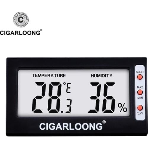 Cigar Digital Hygrometer for Humidor/Cabinet Household Indoor Mini Room Temperature Meter CJ-0101