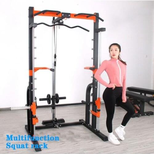 Smith machine - home squat rack, gym equipment, smith machine squat rack,multifunctional squat rack gym smith machine,Squat rack