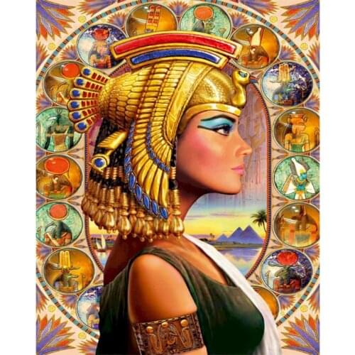 RUOPOTY Painting By Numbers DIY Egyptian QueenTower framed Oil Paint For Living Room Handmade Gift Home Decoration Art Picture