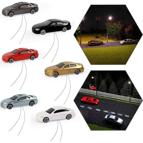 Model Color Car Toy Building Train 1:50 Sale Plastic Model Car 5Pcs Sand Table Landscape DIY Diorama