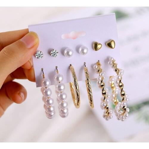 36 Pairs Fashionable Tassel Earrings Set Hoop Drop Dangle Earring Jewelry