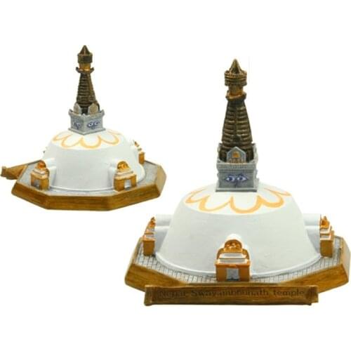 Nepal Swayambunate Monastery Creative Resin Crafts World Famous Landmark Model Tourism Souvenir Gifts Collection Home Decor