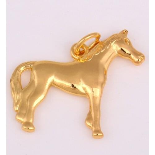Necklace Pendant For Women Men Horse Shape Antique Gold Personality And Vintage Charm Zinc Alloy Provide Dropshipping