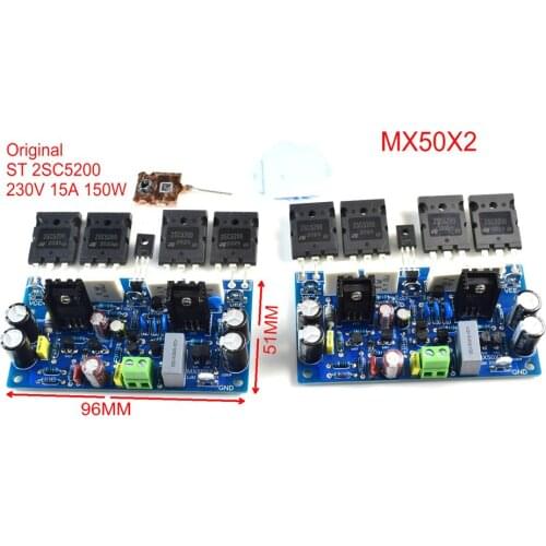 One Pair MX50X2 Two Channels Single-Ended Quasi-Complementary Amplifier w/AP SYS 2 Test LJM 2 Boards