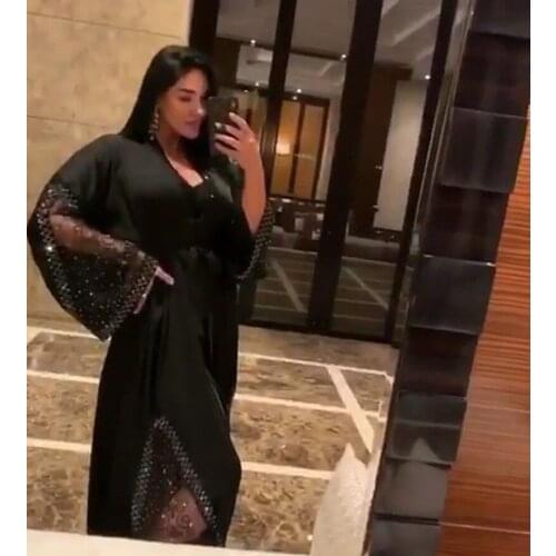 African Design Dashiki Dress Long Sleeve Beading Abaya Bandage Maxi Bazin Vintage Long Sleeve Robe Gowns Africa Sexy Lady Party