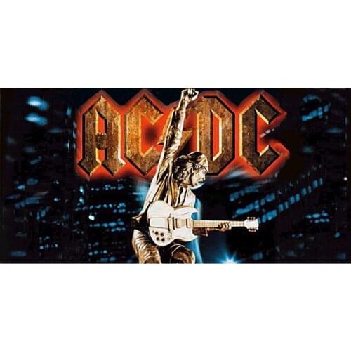 AC/DC Beach Towel Fashion High Quality Bath Towels Bamboo Fiber Swimming Towel Travel blanket Bath Towel,140x70cm