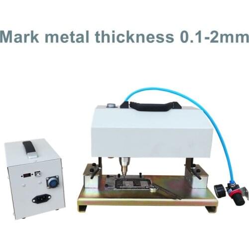 Handheld type hot sale Stainless Steel Nameplate Dot Pin Marking Machine Portable dot peen marking machine for metal hot sale