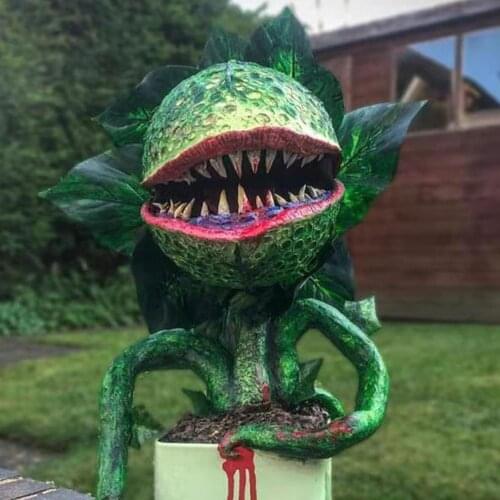 Garden Statues & Sculptures Piranha Plant Statue Resin Movie Props Courtyard Art Garden Halloween Decoration Home Decoration