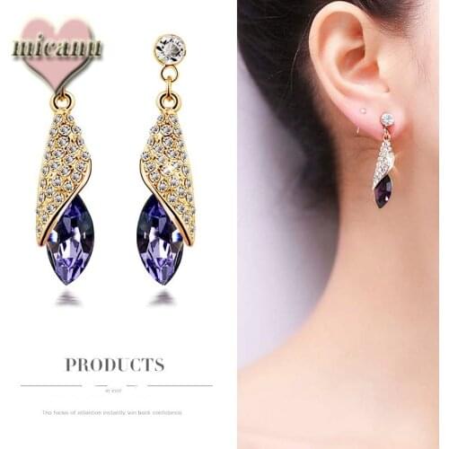 Jhumka Earrings Orecchini Crystal Summer Korean Fashion Luxe Aesthetic Accessorie Earrings for Women Ofertas Relampago Jeweller