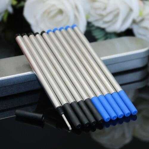 20PCS Good Quality Rollerball Writing Pen Refills Black Blue Ink Refill For Roller Ball Pens Replaceable Refill