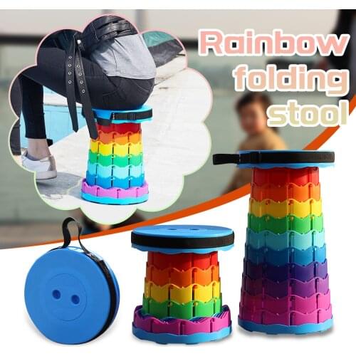 Outdoor Furniture Portable Telescoping Stool Chairs Collapsible Retractable Lightweight Camping Stools Fishing Chair