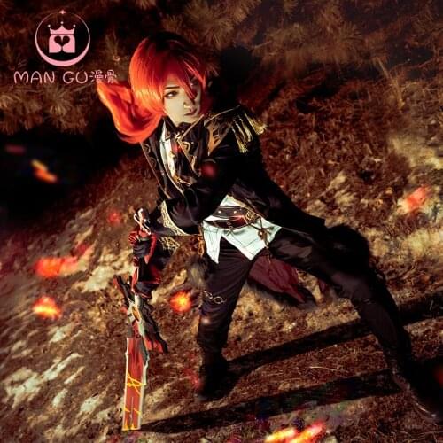 STOCK Diluc Cospaly Costumes Genshin Impact Game Cosply Mens Suit 2021 New