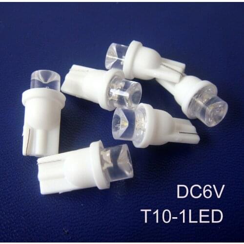 High quality 6.3v led Indicator light t10 w5w 194 168 led bulb 6V led Signal light led Warning light free shipping 100pcs/lot