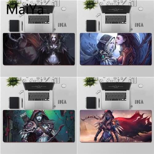 Maiya Top Quality World of Warcraft Sylvanas Unique Desktop Pad Game Mousepad Free Shipping Large Mouse Pad Keyboards Mat