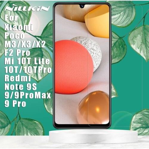 For Xiaomi Poco M3 X3 NFC F2 Pro Redmi Note 9S 9 Pro Max K30 Mi 10T Pro Lite 5G 9 8 Glass Nillkin 9H+ Pro Tempered Glass
