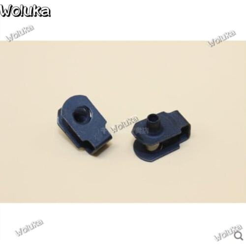 Car license plate base nut fixing buckle metal fastener fast wire seat car license plate nut clip CD50 Q06