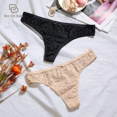 Womens Lace Thongs Sexy Panties Low Rise Underwear for Women Underwear