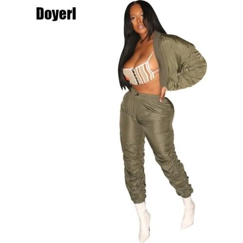 Winter Sweat Suits Women Matching Sets Pant Set Casual Two Piece Sportswear Tracksuit Top Stacked Sweatpants Joggers Women Set