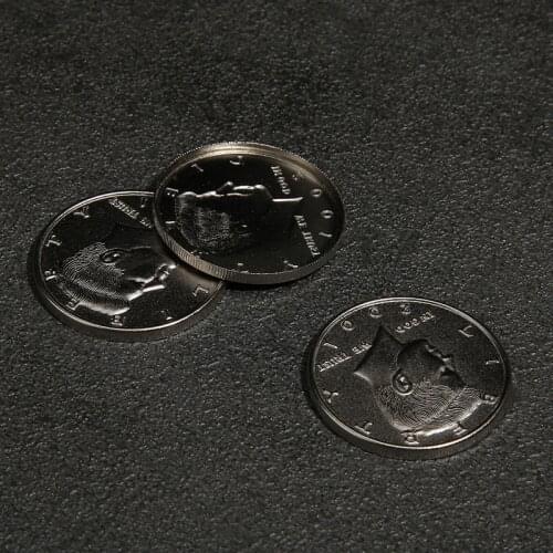 1PC Expanded Shell Half Dollar ( Head ) Magic Tricks Appearing Vanish Coin Magie Accessories Close Up Prop Illusion B1021