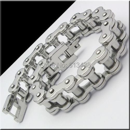 19mm 146g Mes Motorcycle Biker Chain 316L Stainless Steel bracelet 8.7