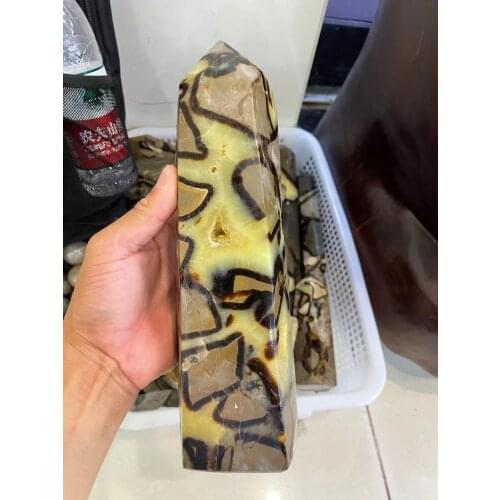 300-1200g Natural turtleback stone crystal pillar crystal healing point Madagascar