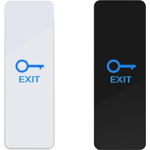 5pcs Touch Sensor Exit Button narrow strip type support DC12/24V Output NO/NC/COM dry contract output white/black color option