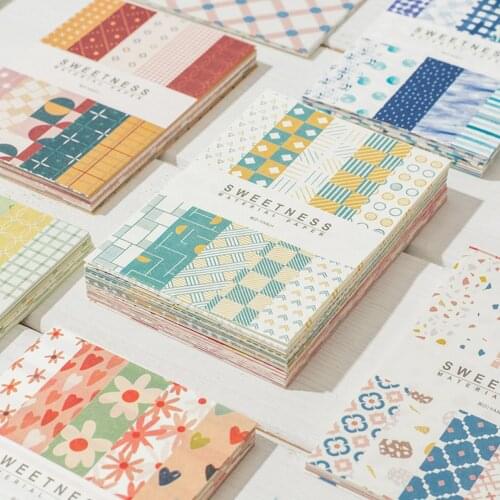 50 Sheets Fresh Creative Memo Pad Journal DIY Decoration Base Material Paper Collage Scrapbook Stationery Back To School