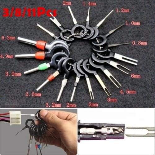 Automotive Plug Car Terminal Remove Tool Set Key Car Electrical Wire Crimp Connector Pin Extractor Kit Accessories Steel