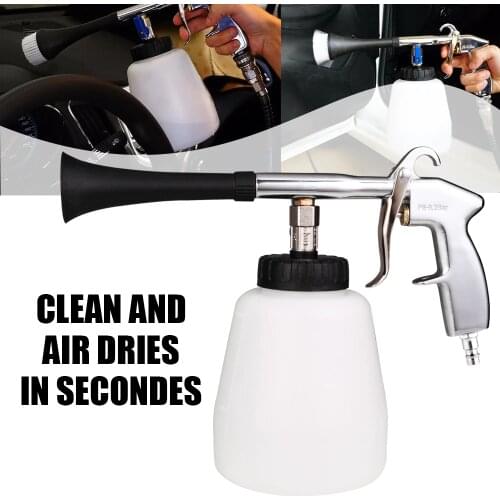 Car Wash High Pressure Portable Interior Deep Cleaning Gun Washer Cockpit Care With Brush Air Operated