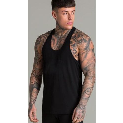 Bodybuilding Stringer Tank Top Men Summer Gym Clothing Cotton Sport Sleeveless Shirt Fitness Undershirt Muscle Running Vest