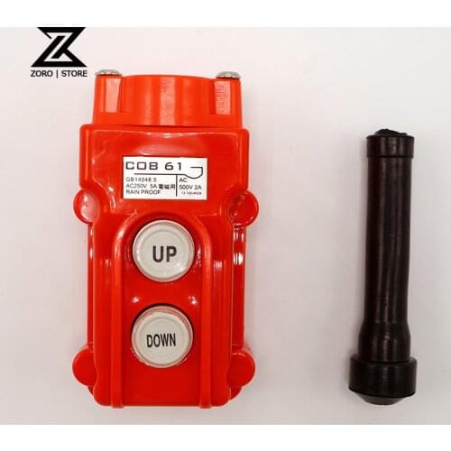 COB-61 Waterproof Hoist Crane Pendant Up Down Station Push Button Switch