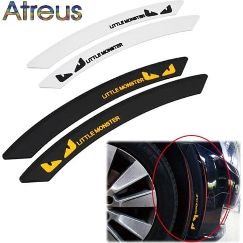 Atreus Car Wheel eyebrow decorative Anti-collision Strip Sticker for Toyota Corolla Seat Leon Jeep Skoda Fabia Rapid Renault