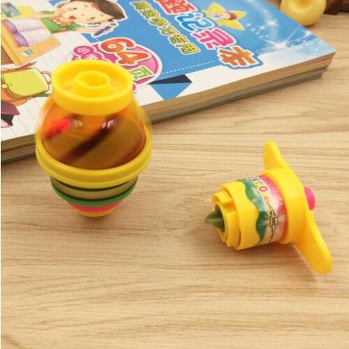 Childrens Toy Colorful Flash LED Light Spinning Top Laser Gyroscope Kids Luminous Gyro YH1538