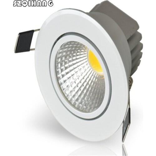 DHL Free Shipping 16pcs COB Dimmable Hight light 10W High quality Led Recessed Down lights Led Downlight AC85-265V CE /Rohs