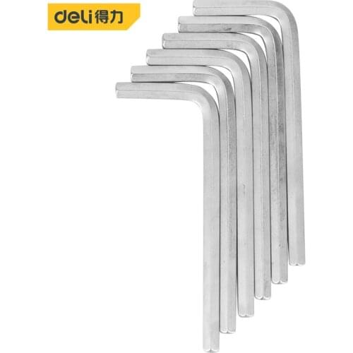 Deli L-Shape Wrench Metric Allen Hexagon Keys Set Long Arm Hex Key Wrench 5mm Chromium-Vanadium Steel Matte Home Repair Tools