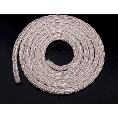 HPC-008 HiFi Hi-end Top class Headphone Earphone Cable single colour customized pure sliver 4N 99.99% OFC Copper headphone cable