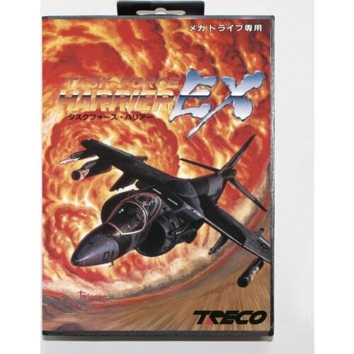 Task Force Harrier EX 16bit MD Game Card For Sega Mega Drive/ Genesis with Retail Box
