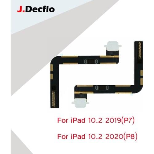 JDecflo Charging Port Flex Cables for iPad 10.2 inch 2019 2020 Charger Flex Cable for iPad 7 8 10.2 inch A2197 A2198 A2200