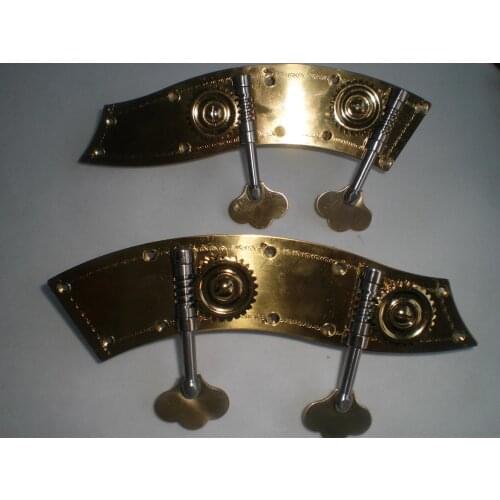 1 Set Quality Double Bass Peg 1/4 1/2 3/4 4/4 with or Without Carving Flower Inlay Machine Tuner Head