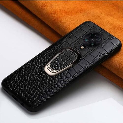 Leather Phone Case for Xiaomi Pocophon F2 Pro Poco X3 NFC M3 F1 9 10 9T Pro Bracket Cover For Redmi Note 9 Pro 9S 8T Note 8 Pro