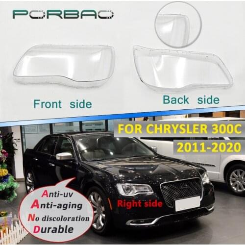Car Headlight Lens Cover For 300C 05-10 Transparent Lens Cover Auto Masks Headlamp Clear Shell Replacement DIY