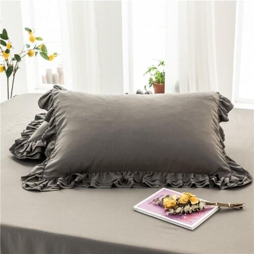 Hot Luxury Cushion Cover Lace European Ruffle Pillow Cover Handmade Bedding Pillowcase Sofa Cushion Christmas Pillow Case