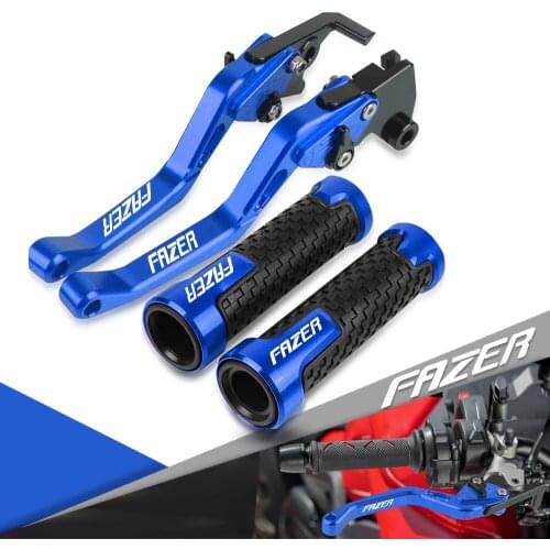 Motorcycle Accessories Adjustable Brake Clutch Levers Handlebar Grip Handle Bar Motorbike Hand For Yamaha FZ1 FAZER 2006-2015