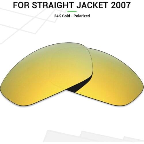 Mryok POLARIZED Replacement Lenses for Oakley Straight Jacket 2007 Sunglasses 24K Gold