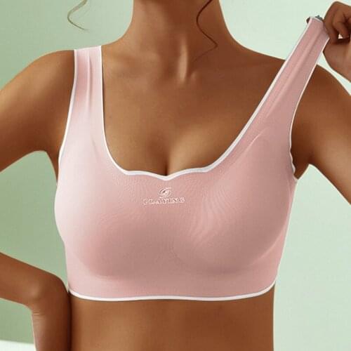 Full Cup Breathable Bralette Seamless Brassiere Bras for Women Wire Free Bra Tube Top For Sports Bra Yoga Underwear Fitness Vest