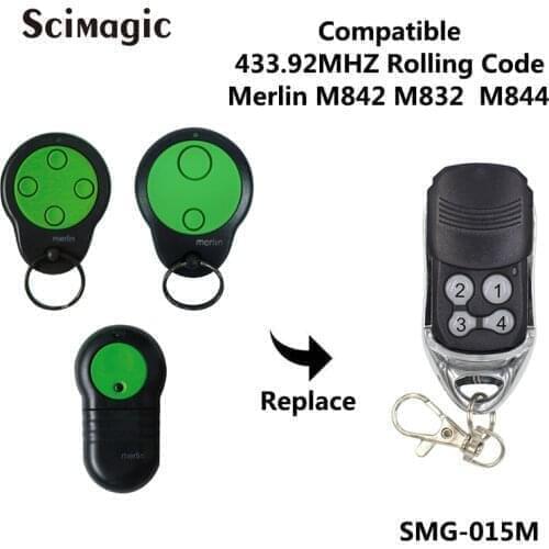 3pcs Merlin M842/M832/ M844 Compatible Garage Door Remote Control Prolift 230T/430R