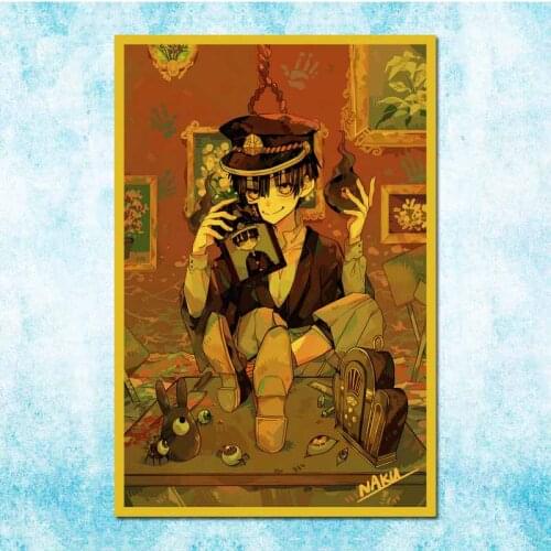 Retro Japanese Anime Poster Ground Bondage Boy Hanako-Kun Vintage Family Room Art Wall Decoration-009